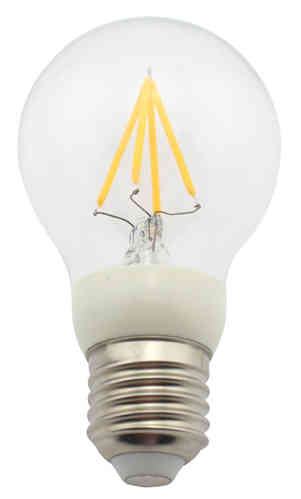 LEDitburn E27 LED Birne Fadenlampe klar 4 Watt (ersetzt 40W) A++ 435lm warmweiß 240V nicht dimmbar