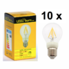 LEDitburn 10er Pack E27 LED Birne Fadenlampe klar 4 Watt (ersetzt 40W) A++ 435lm warmweiß 240V